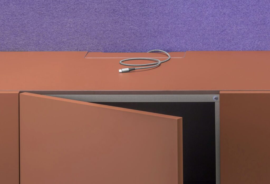 Close up of Pedrali Buddyhub Sideboard